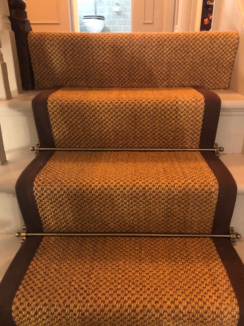 Sisal Stair Runner with Rods - Image 2