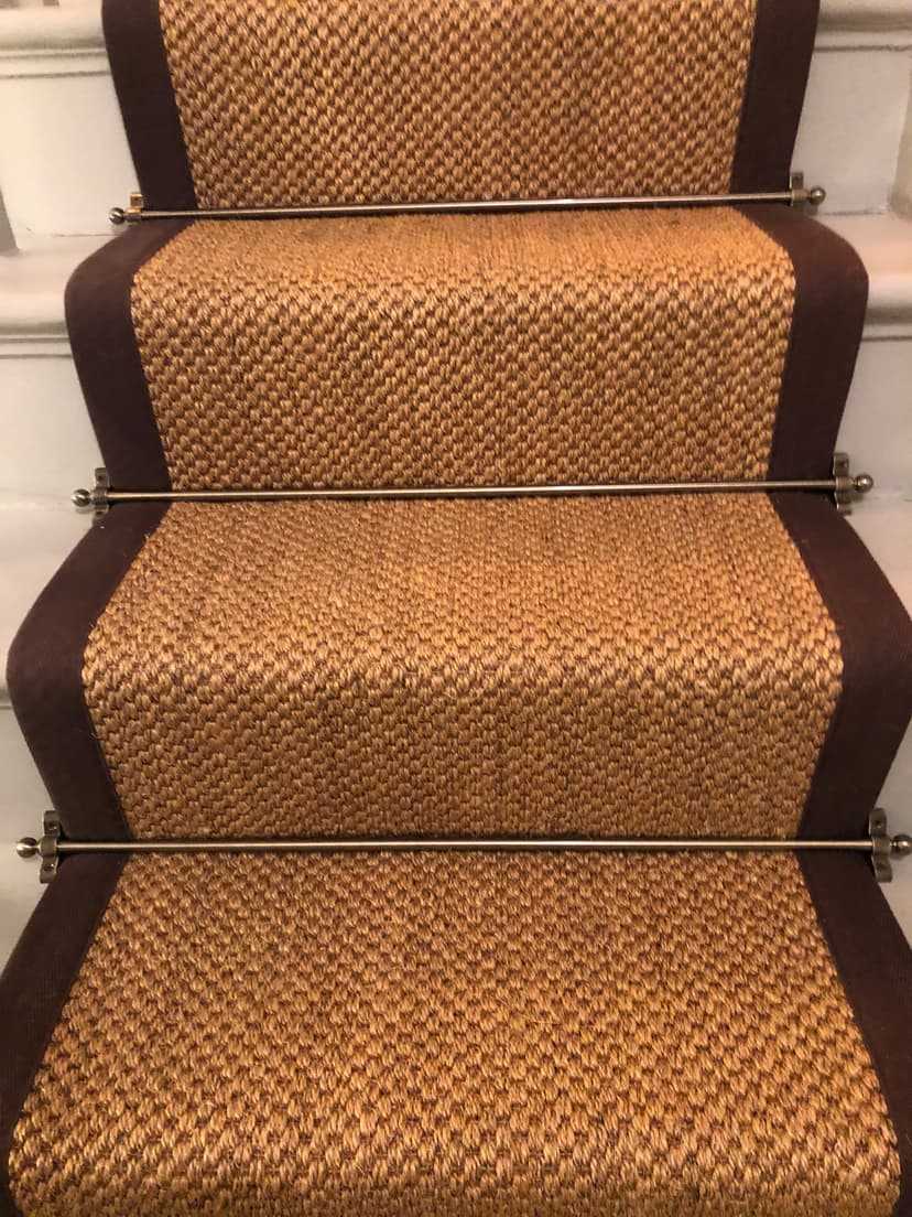 Sisal Stair Runner with Rods - Image 3