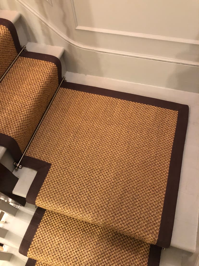 Sisal Stair Runner with Rods - Image 4